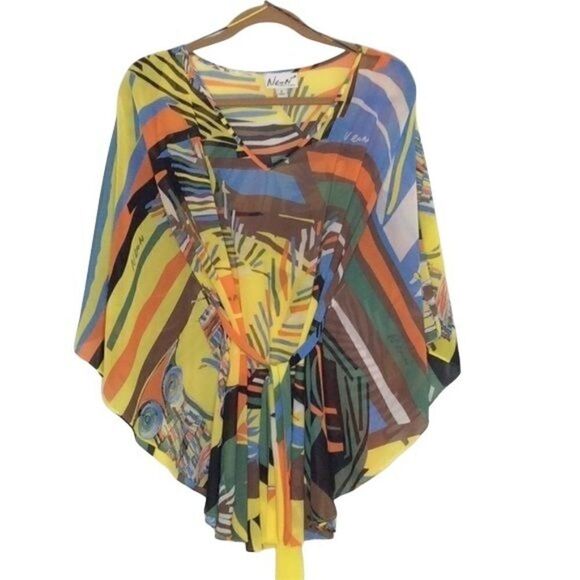 Neon blouse size S - Picture 1 of 6